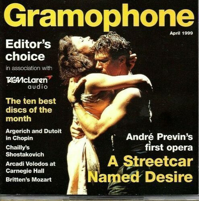 Gramophone Editors Choice • April 1999 CD