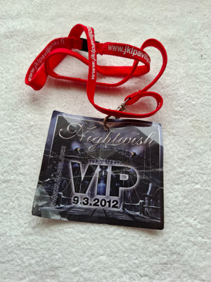 Nightwish VIP-passi Jyväskylä 2012