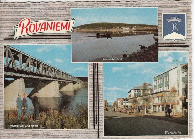 Rovaniemi, vaakuna,  sommitelmakortti silta p263