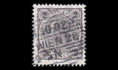 Itävalta 85A o Franz Joseph 2 H lakka (13:12½) (1901)