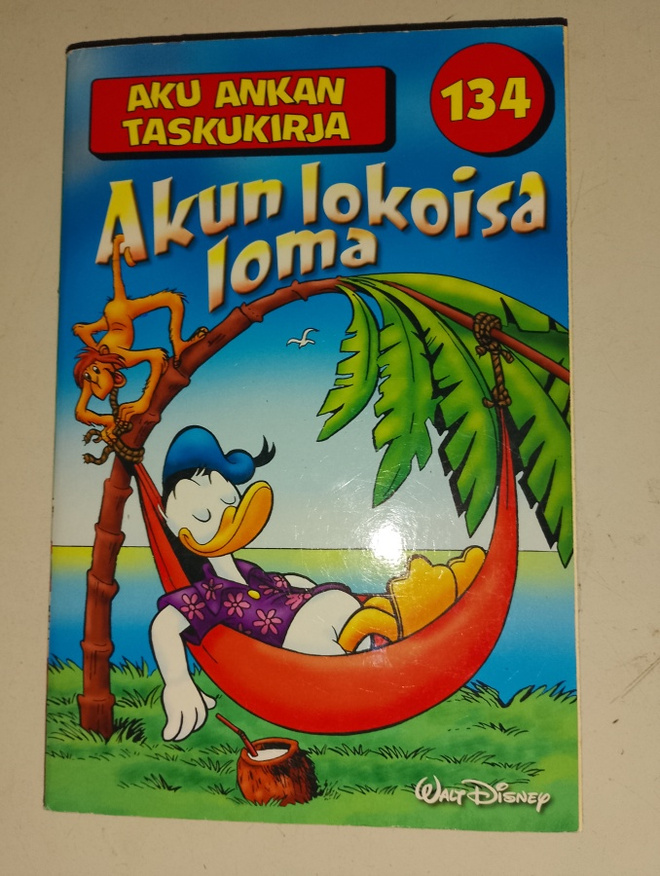 Aku Ankan taskukirja  134  Akun lokoisa loma