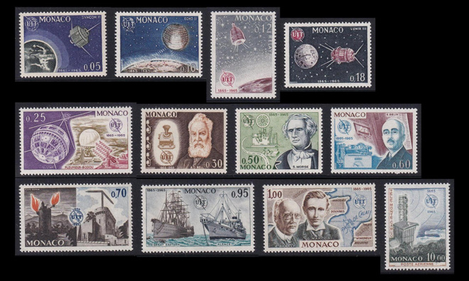 Monaco 798-809 ** Kansainvälisen televiestintäliitto 100v