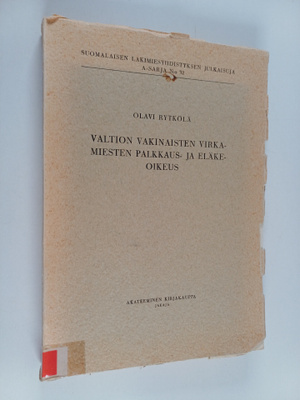 Olavi Rytkölä : Valtion vakinaisten virkamiesten palkkaus...