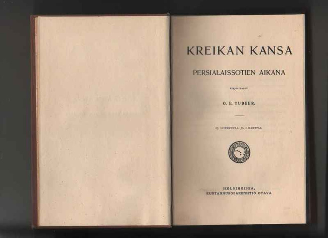 Tudeer, O. E.: Kreikan kansa Persialaissotien aikana,Ot 1906
