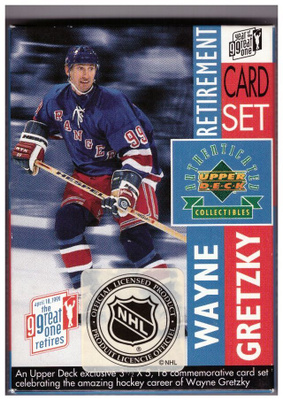 16 x WAYNE GRETZKY 1999 Up.D.Retirement CardSet #1-16