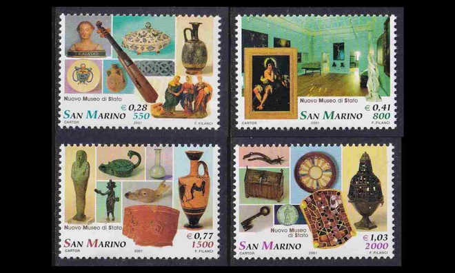 San Marino 1970-3 ** Uusi valtionmuseo (2001)