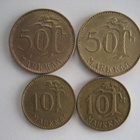 10 JA 50 MARKKAA 1952 - 1961 4 KPL - pikkukuva 2
