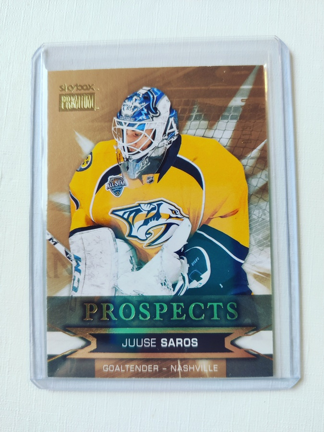Juuse Saros - 15-16 SkyBox Premium Prospects /499