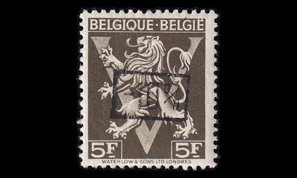 Belgia 747_II ** Vaakuna 5 Fr -10% (1946)