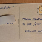 sign?: lapsi nukkumaan menossa, vanha kortti, kulkenut - pikkukuva 2
