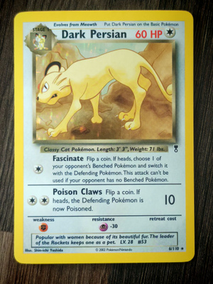Pokemon kortti Dark Persian Legendary Collection holo