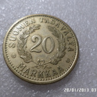 20 mk 1936 kulkematon komea raha, - pikkukuva 1