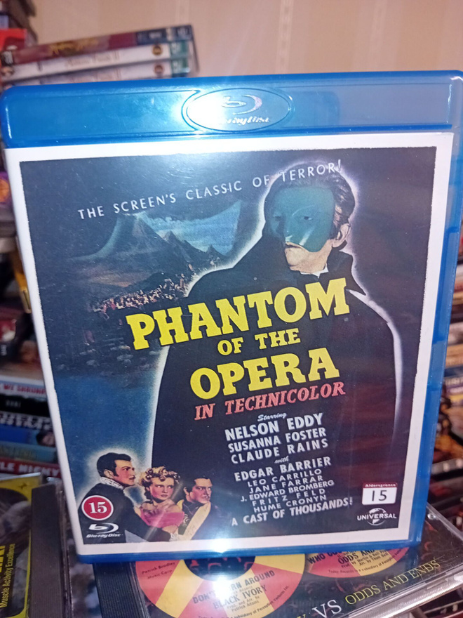 Blu-ray Phantom of the Opera ( 1943 ) SIS POSTIKULU
