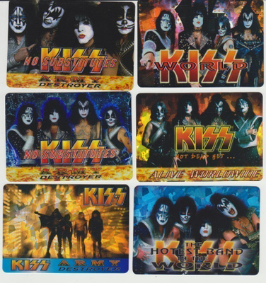 KISS : 6kpl Kiss tarroja