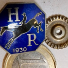 VANHA Ruuvimerkki HR 1930 Helsingin Ratsastajat Hopeaa 1933 - pikkukuva 1