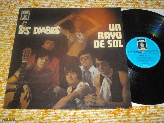 Los DIABLOS - Un Rayo De Sol - LP 1969 psych rock EX/EX