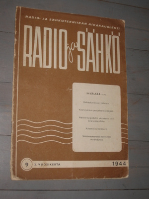 Radio ja Sähkö  nro 9 / 1944