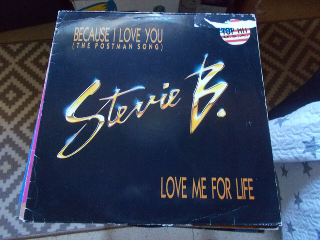 12" VINYYLI SINKKU STEVIE B ** BECAUSE I LOVE YOU **