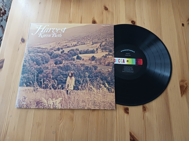 Karen Beth – Harvest lp 1970 Soft Rock, Folk ex