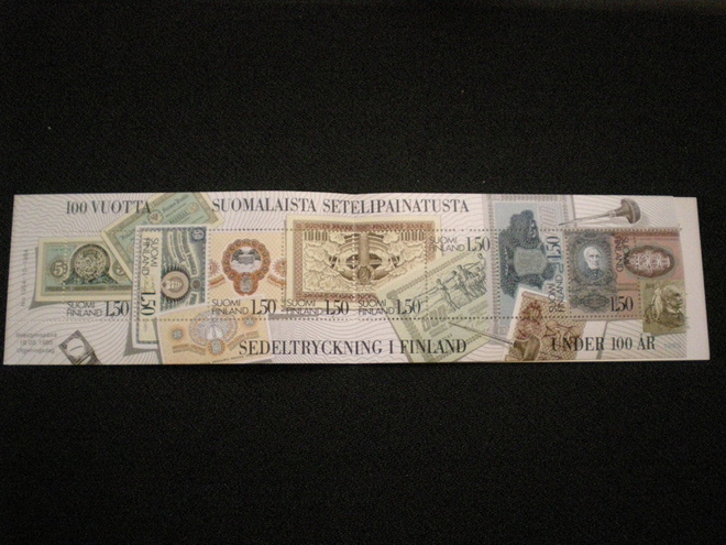Postimerkkivihko Setelipainaatusta 18.05.1985 - LaPe V7 **
