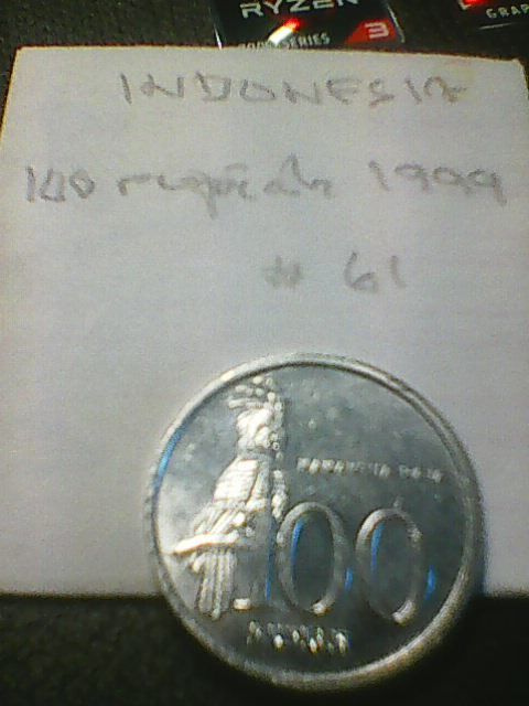 Indonesia 100 rupiah 1999, km#61