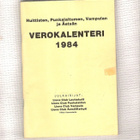Verokalenteri, Huittinen ym. , 2 kpl. , 1984 ja 1986. - pikkukuva 1