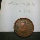 Intia 1 pice 1951B, km#1.3 - pikkukuva 2