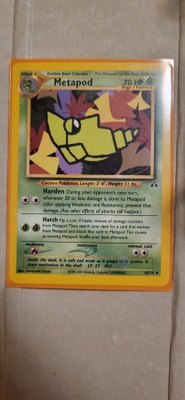 Metapod #42 Pokemon Neo Discovery card