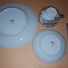 4x Gheisha kasvoSinetti kupit. 8 x lautanen / Rare - pikkukuva 4