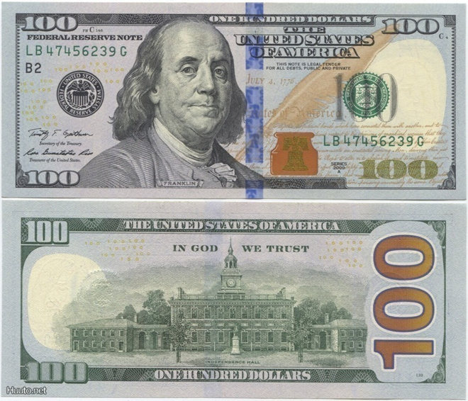 Yhdysvallat USA 100 Dollars 2009A (2013) UNC Uusi design!