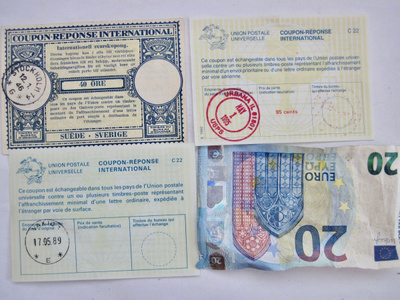 3 VANHAA Reponse Coupon Kuponkia Ruotsi USA 1946-1995