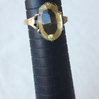Kaunis hopea sormus, koko n. 21 mm, 3,5 g - pikkukuva 1