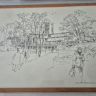 Taulu / tussityö /piirros - vuodelta 1977 by Henrik Tikkanen - pikkukuva 1