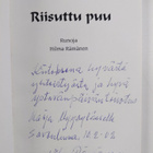 Hilma Rämänen : Riisuttu puu : runoja (signeerattu, tekij... - pikkukuva 3