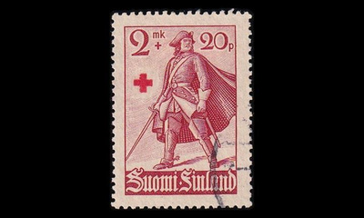 224 o Punainen risti 2mk+20p (1940)