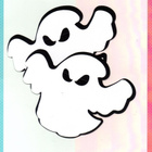 HALLOWEEN °°Kummitus°° -Koriste /2-osainen - pikkukuva 1