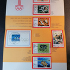 DDR Moskovan Olympialaiset 1980 Postimerkki Kansio Rare! - pikkukuva 1