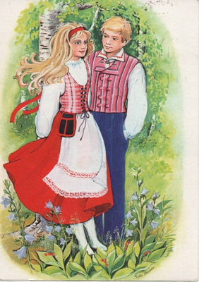 kortti °/** Kansallispuku Häme Nastola Orimattila - eril.