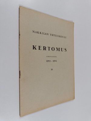 Nakkilan yhteiskoulu : lukuvuosi 1953-1954