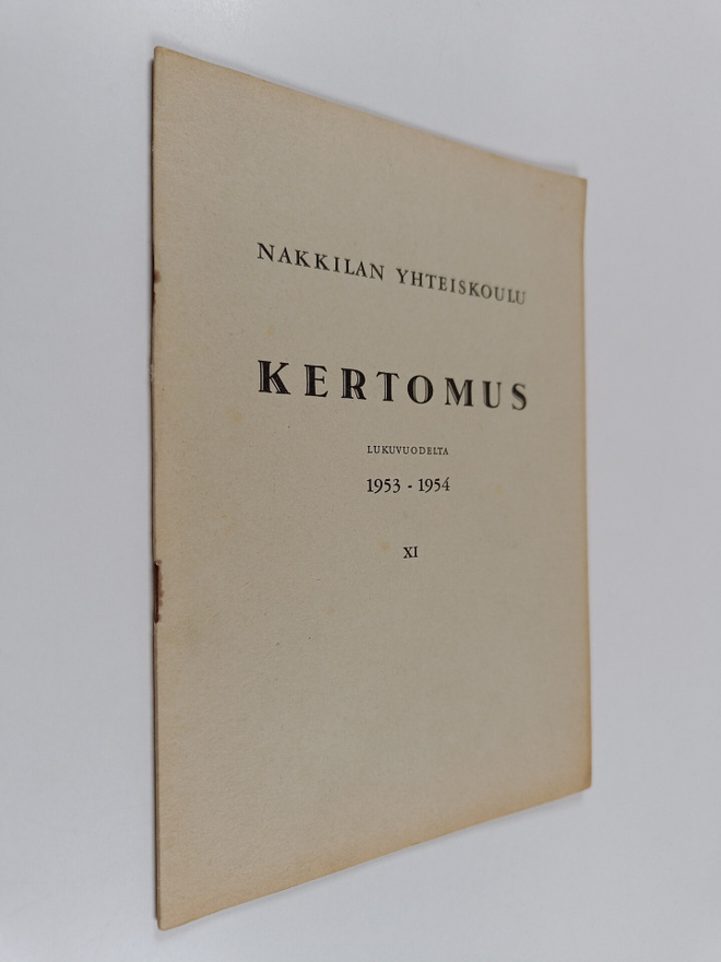 Nakkilan yhteiskoulu : lukuvuosi 1953-1954