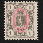 1885 1mk Vaakunamerkki leimaamattomana** (arvo 55€) - pikkukuva 1