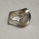 Vintage design hopea sormus 925 - pikkukuva 1