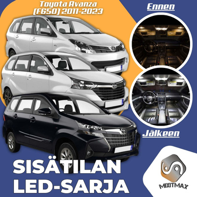 Toyota Avanza (F650) Sisätilan LED-sarja 4-osain