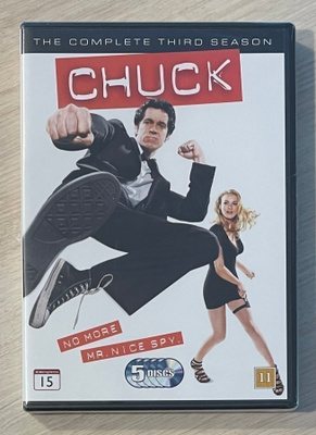 Chuck: Kausi 3 (5DVD) uusi ja muoveissa