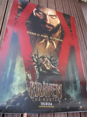 KRAVEN THE HUNTER- orig elokuvajuliste  koko n 100 x 70 cm