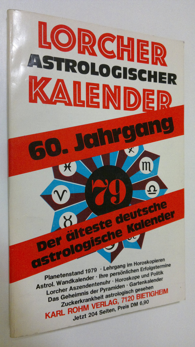 Lorcher Astrologischer Kalender 60. Jahrgang