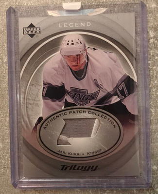 Jari Kurri 2003-04 UD Trilogy Authentic Patch Collection