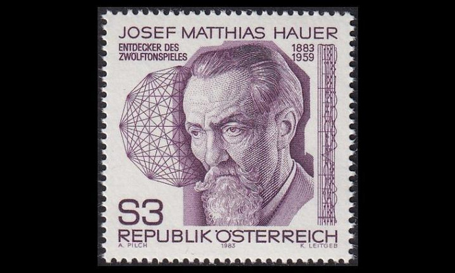 Itävalta 1733 ** Säveltäjä Josef Matthias Hauer (1983)