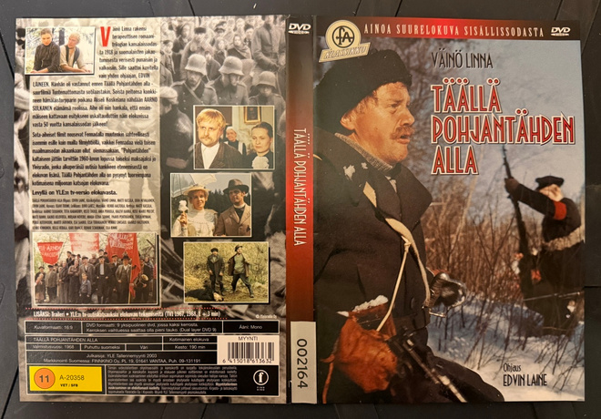 TÄÄLLÄ POHJANTÄHDEN ALLA (DVD) Edvin Laine