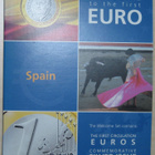 2002 ESPANJA tervetuloa euroon 1c-2€ + hopeajetoni kansiossa - pikkukuva 1
